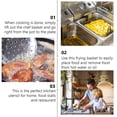 thumbnail image 2 of Stainless Steel Frying Basket for Cooking Food with Long Handle and Silver Color Perfect for Home and Restaurant Use 10.5 Inch, 2 of 5