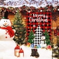 thumbnail image 5 of Christmas Garden Flag, Merry Christmas Flags 12.5x18 Double Sided, Christmas Tree Snowman with Buffalo Plaid Burlap Vertical Small Winter Yard Flag Holiday Decorations Signs for Home Outdoor Outside, 5 of 6