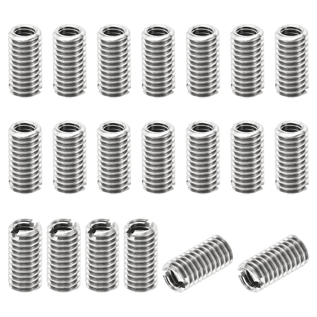 Unique Bargains Adaptateurs de Filetage Manchon Réducteur Écrou 20 Pcs M6x1 Mâle à M4x0.7 Femelle Écrou de Réparation 12mm