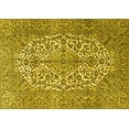 thumbnail image 1 of Ahgly Company Indoor Rectangle Medallion Yellow Traditional Area Rugs, 2' x 3', 1 of 4