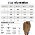 thumbnail image 3 of WTOBBY Women's Fashionable Long-Sleeved Slim-Fitting Knitted Sweater, Pullover Bottoming Shirt Top for Casual and Office Wear, Stylish and Comfortable,Beige 2XL, 3 of 5