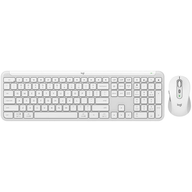 Kit Teclado Mouse LOGITECH Signature Slim MK950 Inalambrico Off White