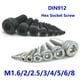 thumbnail image 2 of 5-50 Uds DIN912 M1.6 M2 M2.5 M3 M4 M5 M6 M8 304 A2 Acero inoxidable grado 12,9 negro hexagonal cabeza hueca hexagonal tornillo Allen, 2 of 4