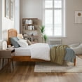 thumbnail image 3 of Lit Plateforme Bas Quincy en Bois Massif Couleur Toffee Clair, 3 of 13