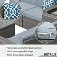 JOIVI Outdoor Furniture Set, 8 Piece Patio Wicker Sectional Patio