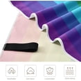 thumbnail image 2 of Dreamtimes Rainbow Striped Beach Towel,Absorbent Quick Dry Sport Towel Oversized Lightweight Soft Bath Towel for Travel Sports Pool Swimming Bath Camping 31x71in, 2 of 7