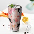thumbnail image 3 of 30oz Boston Terrier Dog and Flower Florals Tumblers Stainless Steel Tumbler with Lid and Straw,Vacuum Insulated Double Wall Travel Tumbler Cups Mug with Cleaning Brush for Coffee,Tea, 3 of 7
