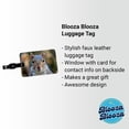 thumbnail image 2 of Gray Squirrel Face Faux Leather Travel Luggage Tag, 2 of 7