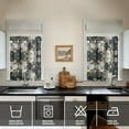 thumbnail image 4 of Pioneer Kitchen Curtains and Valance Set 36 Inch Tier Colorful Flowers 3 Pieces Set Dining Room Small Curtain Drapes Cafe Curtains Valance for Home Decor Rod Pocket, 4 of 6