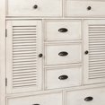 thumbnail image 3 of Saltoro Sherpi 7 Drawer Transitional Wooden Chest with Two Shutter Design Cabinets, White, 3 of 5