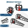 thumbnail image 6 of Wisykoke 5 Ton Hydraulic Car Ramps Set of 2, Heavy Duty 11000 LBS Low Profile Portable Car Lift Ramp for Oil Change & Garage Repair, Steel Ramps for Trucks, Low Cars, 6 of 9