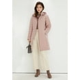 thumbnail image 6 of Wenseny Women’s Knee Length Long Puffer Coat Outerwear Casual Warm Padded Down Jacket Pink S, 6 of 8
