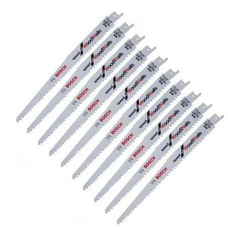 

Bosch 10 Pack of 9 Inch 5/8 TPI Reciprocating Saw Blades # RSN9V-10PK