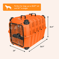 thumbnail image 3 of Mammoth Guardian Strong and Durable 36 inch Plastic Dog Kennel, Orange, 3 of 7