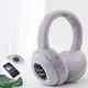 thumbnail image 2 of Orejeras de música Bluetooth 5.0 cálidas para invierno con llamadas inalámbricas (blancas), 2 of 5