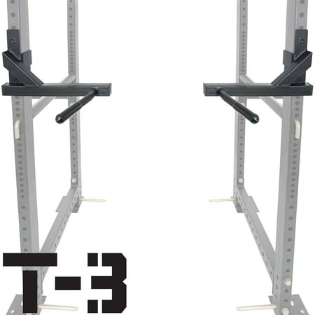 Titan T-3 Series Dip Attachment Bars for 2" x 3" HD Power Rack, Strength Training