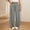 Gray, variant on Fesfesfes Middle School Solid Color Casual Elastic Waist Wide Leg Pants Girls Long Comfortable Pants for Spring and Summer(Brown,7 Years)
