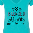 thumbnail image 4 of Inktastic Abuela Blessed Abuelita Women's V-Neck T-Shirt, 4 of 5