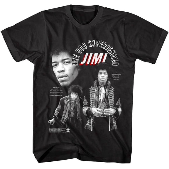 Many Moods of Jimi Hendrix Men's T Shirt (Black, AdultL)