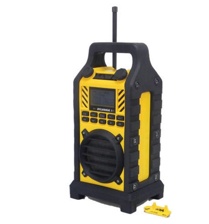 Sylvania SP303Yellow Heavy Duty Rugged Bluetooth Portable Speaker (Certified Refurbished