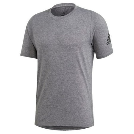 Adidas Men's Performance Rush Freelift Tee T-Shirt Crew Neck Athletic (Gray 2XL)