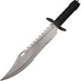 thumbnail image 3 of Snake Eye Tactical 16.5" Fixed Blade Survival Hunting Knife - 11.5" Half Serrated Sawback Stainless Steel Blade w/ Sheath & Sharpener, 3 of 6