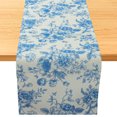 thumbnail image 1 of Camino de Mesa Floral Único Bargains 13x72 Pulgadas Azul Camino de Mesa de Granja Impresión de Flores Vintage para Decoraciones del Hogar, 1 of 7