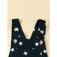 thumbnail image 4 of Bagilaanoe 4th of July Jumpsuit Shorts for Toddler Baby Girl Sleeveless Stars Stripes Print Romper Overalls 12M 18M 24M 3T 4T 5T Kids Independence Day Outfits, 4 of 8