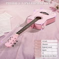 thumbnail image 2 of Ktaxon 38 Inch Cutaway Acoustic Guitar for Beginners,Full Basswood Guitar with Complete Starter Kit, Pink, 2 of 17