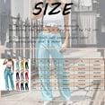 thumbnail image 5 of ManxiVoo Women High Waist Cargo Pants Flared Leggings with Pockets Stretchy Workout Casual Trousers XXXXL Size Green, 5 of 7