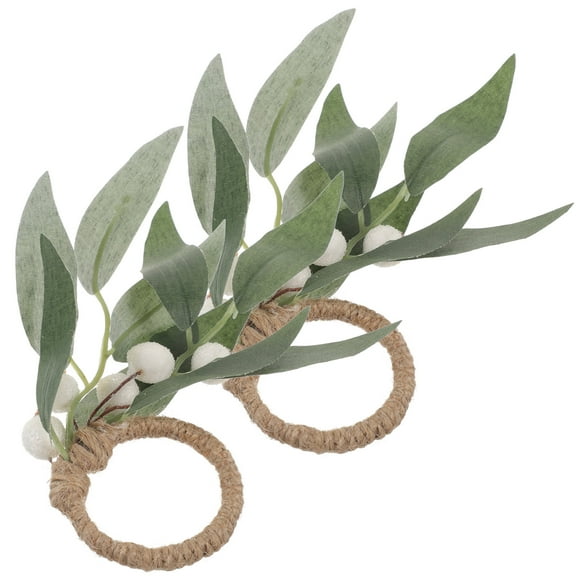 TAILTOSS Napkin Rings Rustic Iron 2Pcs 5.9x1.9In