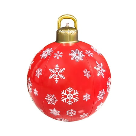 

60cm PVC Inflatable Christmas Ball Hanging Tree Ornament Balloon Large Pendant