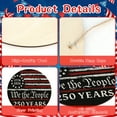 thumbnail image 3 of YIBAGA USA Anniversary 250th Door Wreath Hanging Door Sign, We The People 250 Years 1776 2026 Patriotic Home Decor, 3 of 7