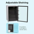 thumbnail image 5 of SnowLion Premium 131L Beverage Refrigerator 4.6 Cu.ft. Freestanding Mini Fridge With Glass Door in White, 5 of 5