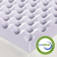 thumbnail image 4 of Best Price Mattress 3" Memory Foam Egg Crate Mattress Topper with Lavender Infusion, Short Queen, 4 of 7