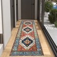 thumbnail image 4 of Soft Touch Carpet Vintage Machine Washable Runner Rug Soft Wear Resistant Non-slip Thin Hallway Runner Rug Entryway Indoor Carpet Floor for Home, 4 of 8