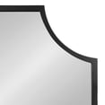 thumbnail image 6 of Kate and Laurel Travis Modern Scalloped Arch Wall Mirror, 26 x 28, Black, Decorative Scallop Arched Bathroom Mirror for Over Sink or for Use as Living Room Wall Decor Accent, 6 of 8
