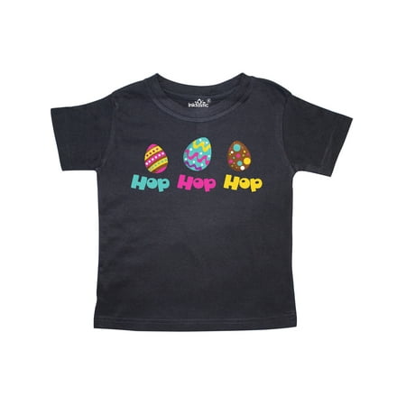 

Inktastic Hop Hop Hop Colorful Easter Eggs Easter Gift Toddler Boy or Toddler Girl T-Shirt