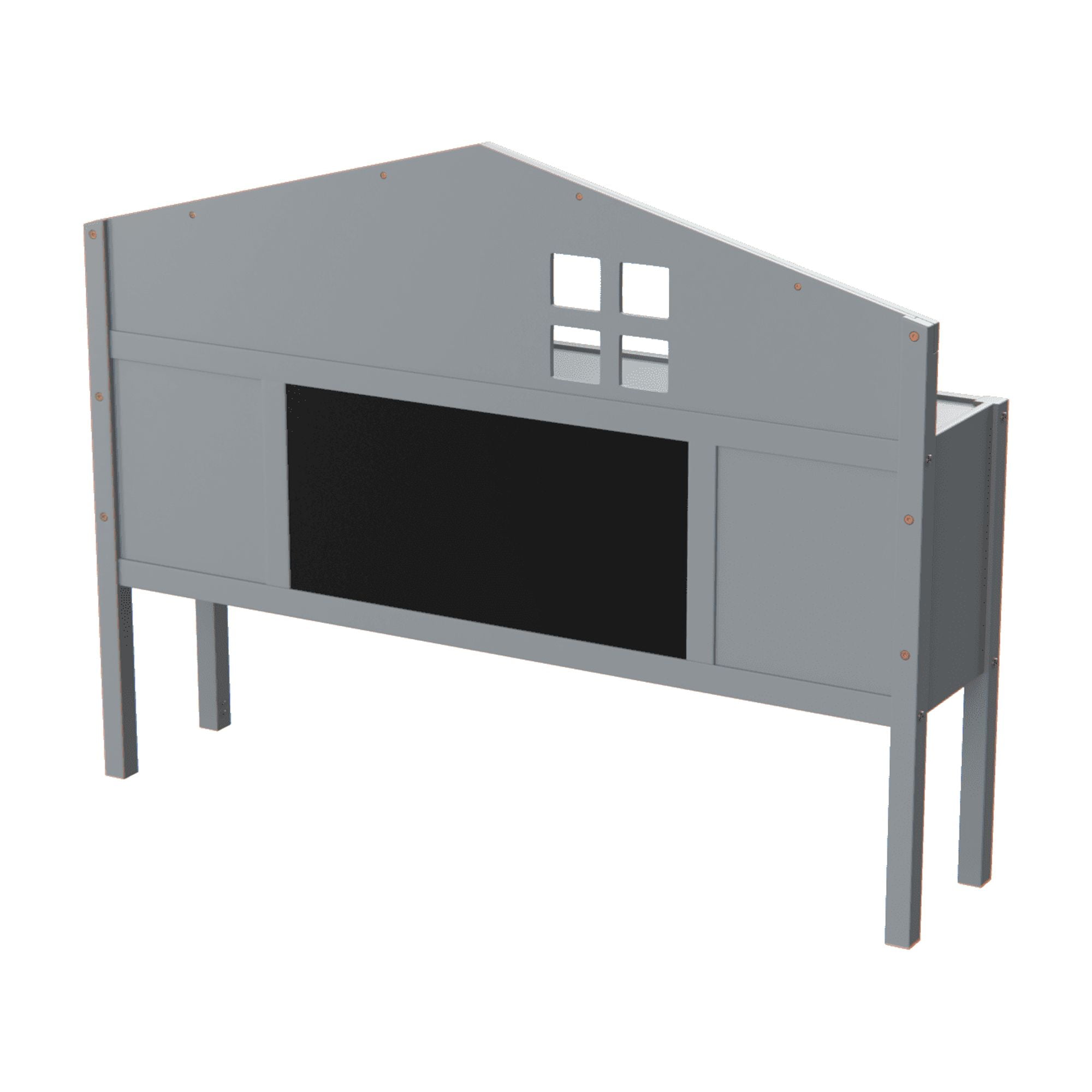 Jopath Headboard for Full Size Bed with Storage Shelf,Head Board Floor Bed,Sturdy and Stable,Easy Assembly,Grey