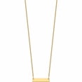 thumbnail image 2 of 14K Yellow Gold Small Polished Blank Bar Necklace (18 X 25) Made In United States -Jewelry By Sweet Pea, 2 of 6