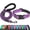 Purple, variant on Dog Leash Set with Reflective Collar, Heavy Duty Thickened Rope Leash for Medium Large Dogs, Extended Length Strong Lead for Walking Training for Golden Retriever Husky Teddy
