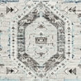 thumbnail image 3 of SAFAVIEH Madison Gladys Floral Bordered Area Rug, Grey/Dark Grey, 6'7" x 6'7" Square, 3 of 4