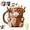 Brown, variant on Aorsher 2 Pack Highland Cow Ice Pint Holder with 4 Spoons, Ice Cream Pint Holder with Antifreeze Handle and Hidden Snack Drawer, Beer Can Cozy, Ideal Gift for Ice Cream Lovers, Brown and Black
