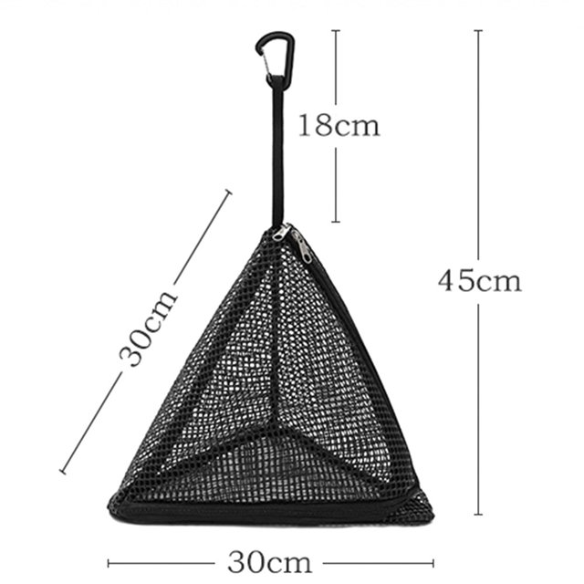 Mosiee Filet de Séchage Triangle, Sac en Maille Triangulaire, Filet Suspendu Pliable, Séchage