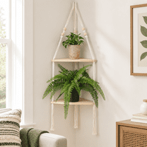Corner Shelframe Wall Hanging Boho Wood Stordecor - Walmart.com