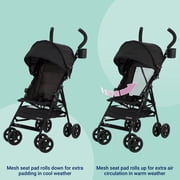 Kolcraft Cloud Umbrella Unisex 9.5 lb. Stroller, Black for Child/Toddler