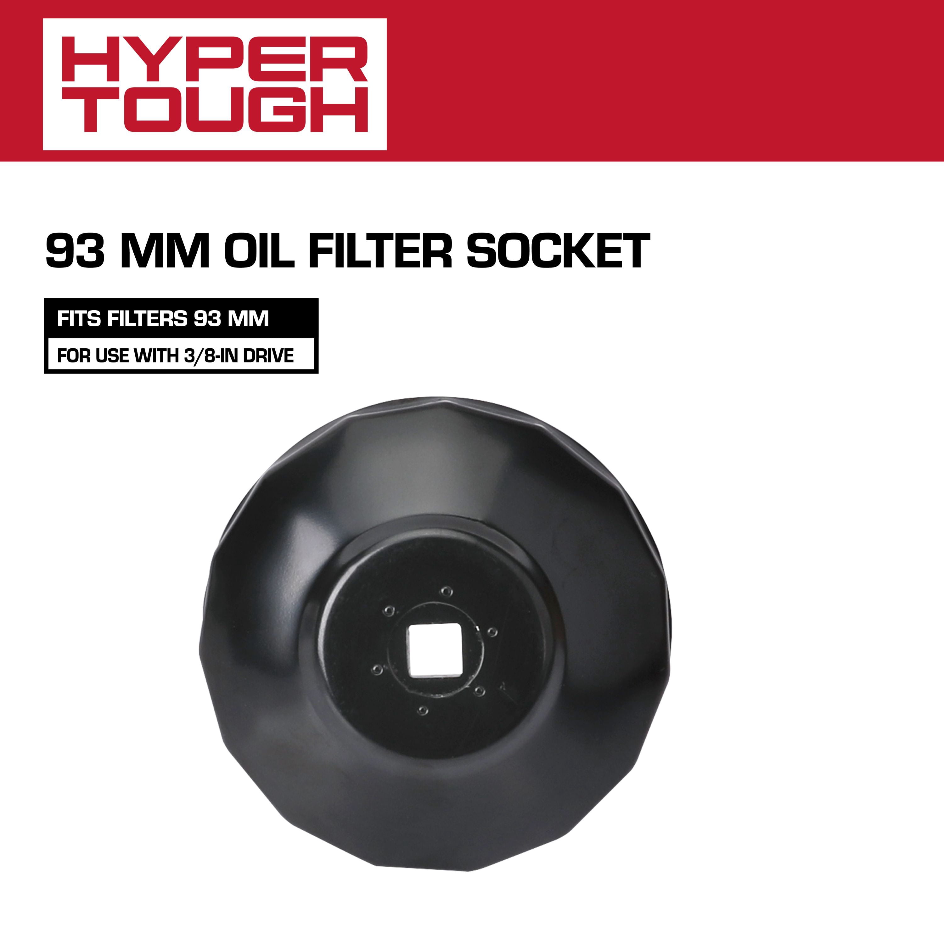 Hyper Tough, Oil Filter "D" Cap Wrench, 93mm