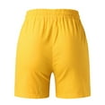 thumbnail image 3 of Vedolay Workout Shorts Womens Women's Aphrodite Motion Short (Standard and Plus Size),Yellow 3XL, 3 of 5