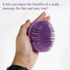 thumbnail image 3 of Juego de peine para masaje del cuero cabelludo con cepillo para el cabello para mujeres, hombres y n Irfora  Morado, 3 of 7