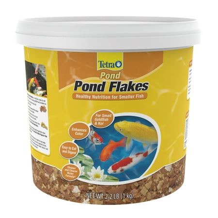 TetraPond Flakes Fish Food, Complete Nutrition for Smaller Pond Fish, 2.2 lb